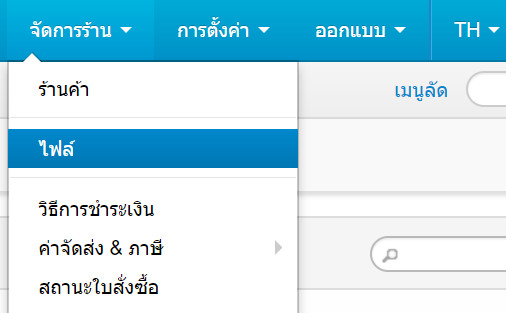 เว็บไซต์สำเร็จรูปไทย - คู่มือร้านออนไลน์ - การจัดการร้านออนไลน์ -ไฟล์ (files)