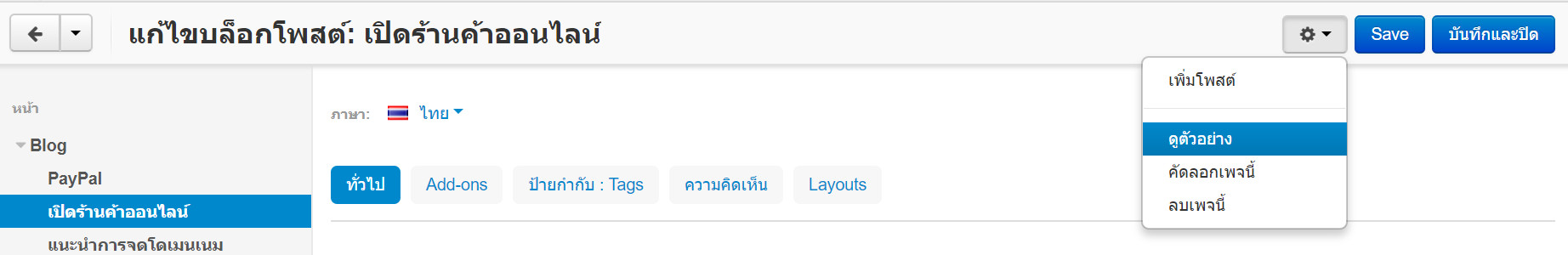 เว็บไซต์สำเร็จรูปไทย - คู่มือร้านออนไลน์ - การจัดการร้านออนไลน์-blog บล็อก เรียกดูตัวอย่างโพสต์